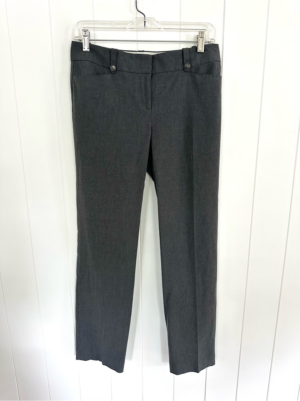 Ann Taylor LOFT Zoe Women’s Trouser Dress Pants in Charcoal Gray, *Missing Hook*